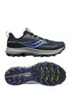 SAUCONY WOMEN'S PEREGRINE 13 RUNNING SHOES - D/WIDE WIDTH IN NIGHT / FOSSIL