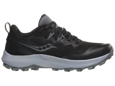 Saucony Women's Peregrine 14 Shoe In Black/carbon In Multi