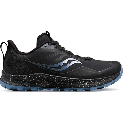 Saucony Women's Peregrine Ice+ 3 Trail Running Sneakers In Black/summit
