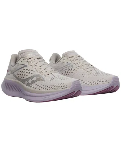 Saucony Women's Ride 17 Shoes In Moon/viola In Multi
