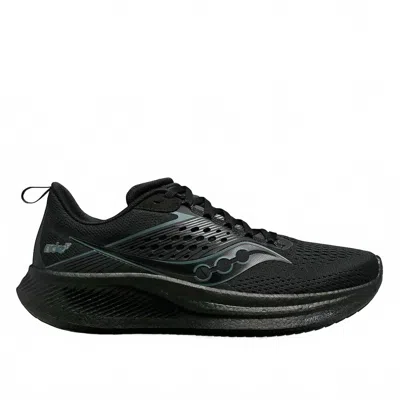 Saucony Women's Ride 17 Shoes In Triple Black