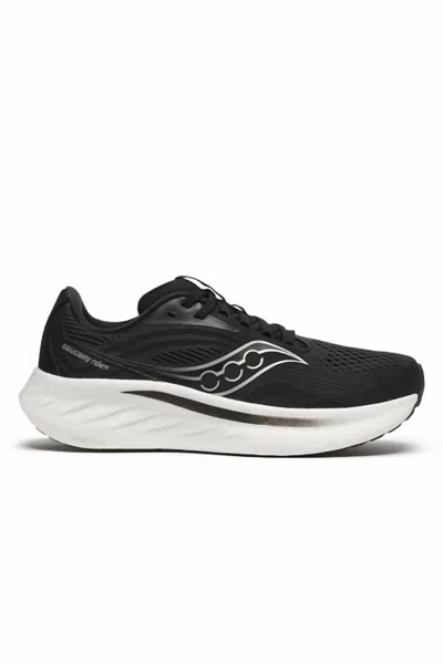 Saucony Womens  Ride 18 In Black/white