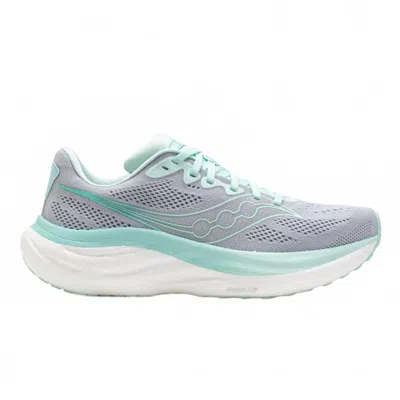 Saucony Women's Ride 19 Shoes In Cloud/aqua In Multi