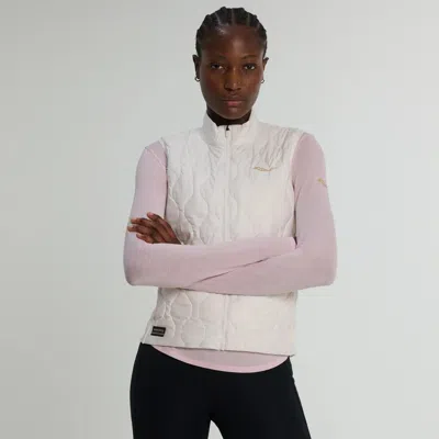 Saucony Women's  Hurricane Insulated Vest Ivory In White
