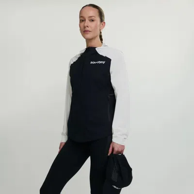 Saucony Women's  Hurricane Waterproof Jacket White|black