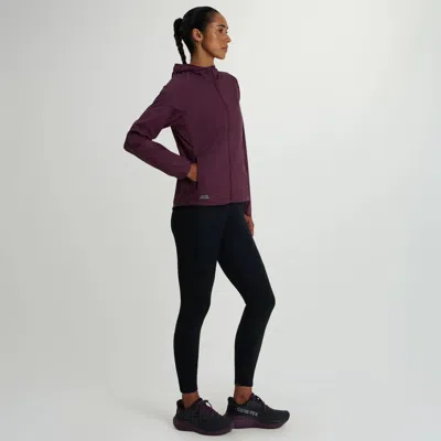 Saucony Women's  Peregrine Packaway Jacket Eggplant In Purple