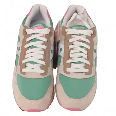 Saucony Women's Shadow 5000 Essential Sneakers In White/olive/pink In Multi