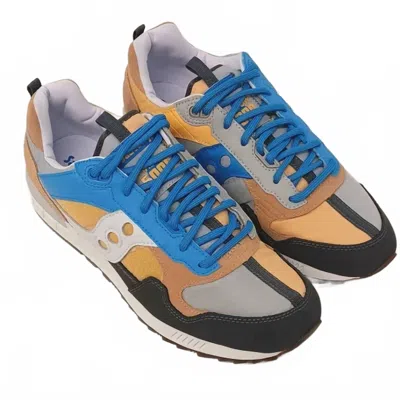 Saucony Women's Shadow 5000 Outdoor Low Top Sneakers In Blue/camel In Multi