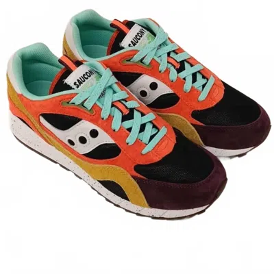 Saucony Women's Shadow 6000 Trailian Low Top Sneakers In Coral/mustard In Multi