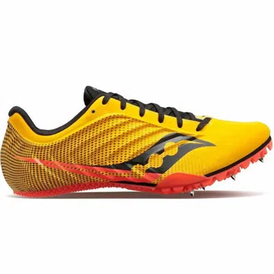 Saucony Women's Spitfire 5 Spike Shoe In Vizigold/vizired In Multi
