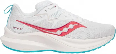 Saucony Women's Tempus 2 Running Shoes In White/cayenne In Multi