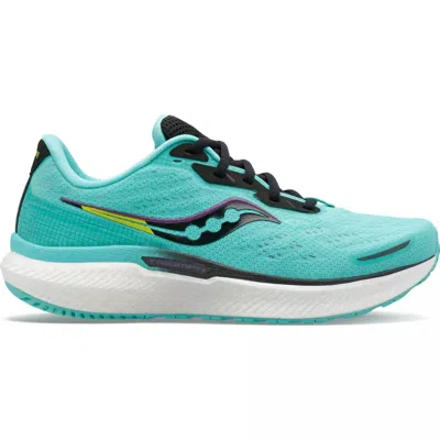 Saucony Women's Triumph 19 Shoes In Cool Mint/acid In Multi