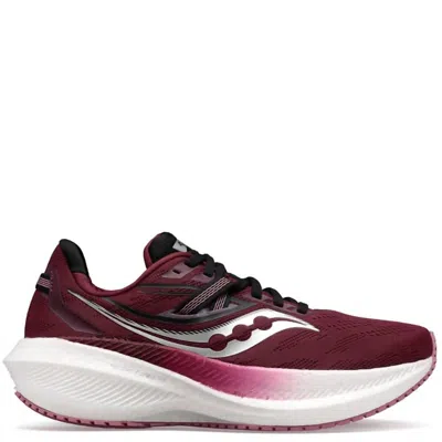 Saucony Women's Triumph 20 Wide In Sundown/rose In White