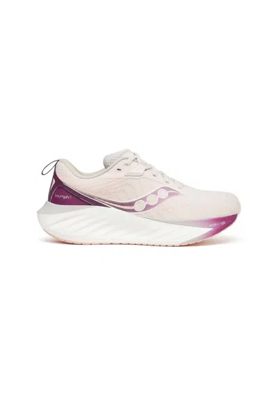 Saucony Women's Triumph 22 Running Shoes In Moon/eggplant In Multi