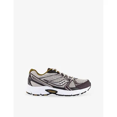 Saucony Womens Grey Wine Ride Millenium Mesh Trainers In Multi
