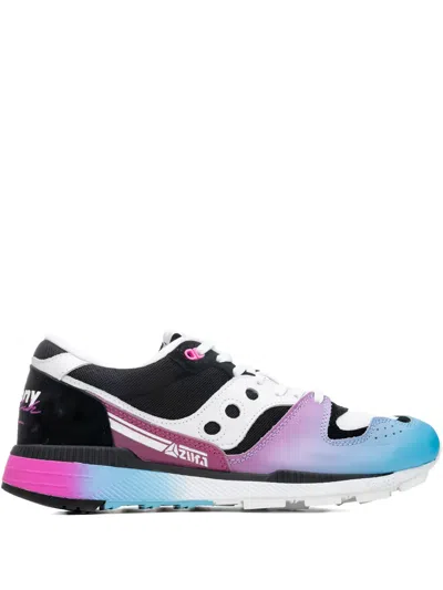 Saucony X Acribik 'tech Noir' Gradient-effect Sneakers In Multi