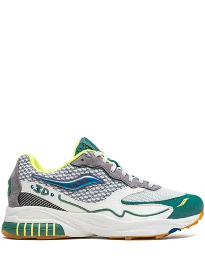 Saucony X Bodega 3d Grid Hurricane Sneakers In Neutrals
