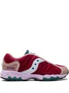 Saucony X Jae Tips Matrix "burgundy/tan/multicolour" Sneakers In Burgundy/tan/multicolor