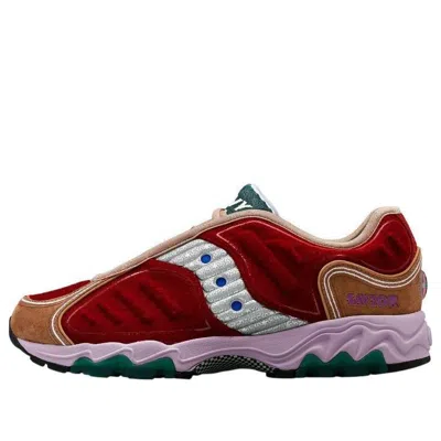 SAUCONY SAUCONY X JAE TIPS MATRIX 'NO SHOES IN THE HOUSE BURGUNDY'