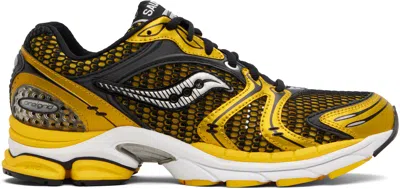 Saucony Yellow & Black Progrid Triumph 4 Sneakers