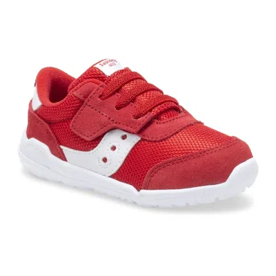 Saucony Kids' Youth  Jazz Riff Sl262496 Sneakers Red White Comfort Shoes Zap1338