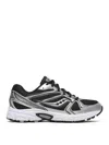 Saucony Leather Sneakers In Black/silver