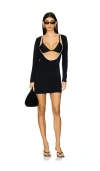 Saudade Caviar Dress In Black