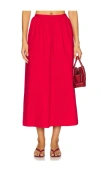 Saudade Charm Skirt In Red