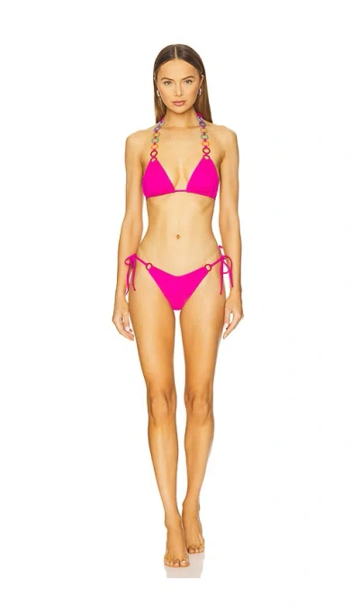 Saudade Magenta Bikini Set