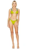 Saudade Pistachio Bikini Set In Light Green