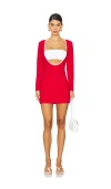 Saudade X Revolve Caviar Dress In Red
