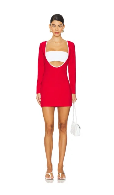 Saudade X Revolve Caviar Dress In Red