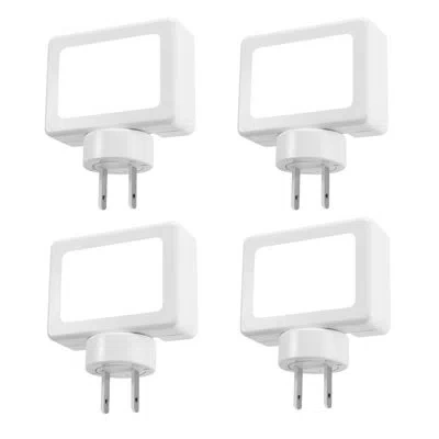Sauder 180° Swivel Plug-in Night Light, 5000k 100lm Non-dimmable With Dusk-to-dawn Sensor For Home Indoor A In White