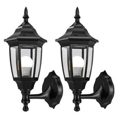 Sauder 2-pack Outdoor Porch Wall Lights Led Exterior Wall Light Fixture, Specially Treated Anti-corrosion P