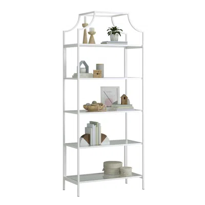 Sauder Anda Norr Open Shelving, White Finish