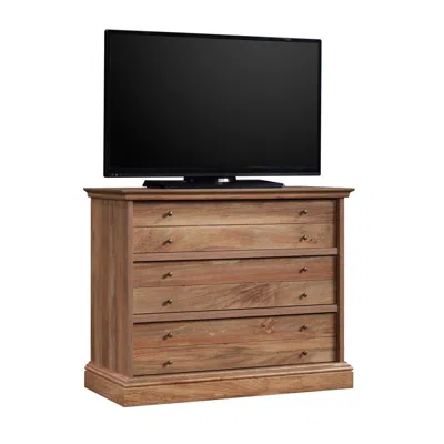 Sauder Barrister Lane Chest, For Tvs Up To 40", Sindoori Mango Finish In Brown