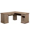 Sauder Barrister Lane L Desk, Salt Oak Finish In Brown