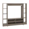 Sauder Beginnings Entertainment Wall, For Tvs Up To 42", Silver Sycamore Finish In Brown