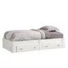 Sauder Beginnings Platform Bed, Soft White Finish In White