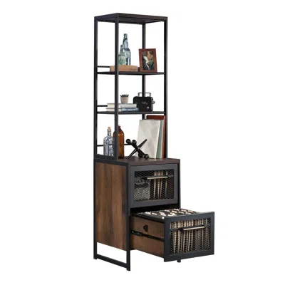 Sauder Briarbrook File Cabinet, Barrel Oak Finish