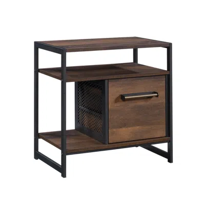 Sauder Briarbrook Night Stand, Barrel Oak Finish In Brown