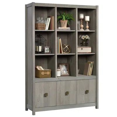 Sauder Cannery Bridge Library, Mystic Oak Finish In Gray