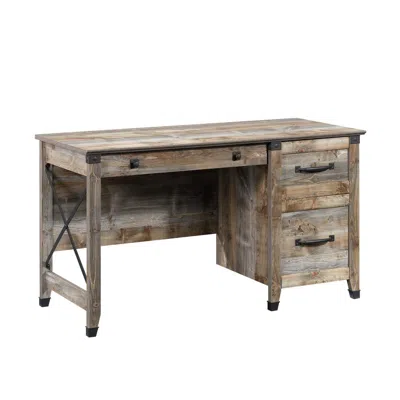 Sauder Carson Forge Desk, Rustic Cedar Finish In Brown