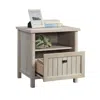 Sauder Costa Night Stand, Chalked Chestnut Finish In Gray