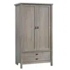Sauder Cottage Road Armoire, Mystic Oak Finish In Gray