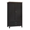 Sauder Cottage Road Armoire, Raven Oak Finish In Black