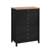 Sauder Cottage Road Chest, Raven Oak Finish In Black