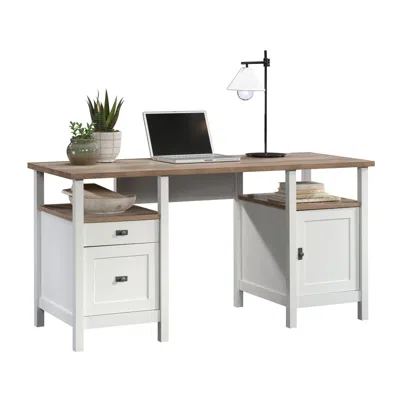 Sauder Cottage Road Commercial Office Desk, White Finish