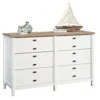 Sauder Cottage Road Dresser, Soft White Finish In White