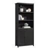 Sauder Cottage Road Library, Raven Oak Finish In Black